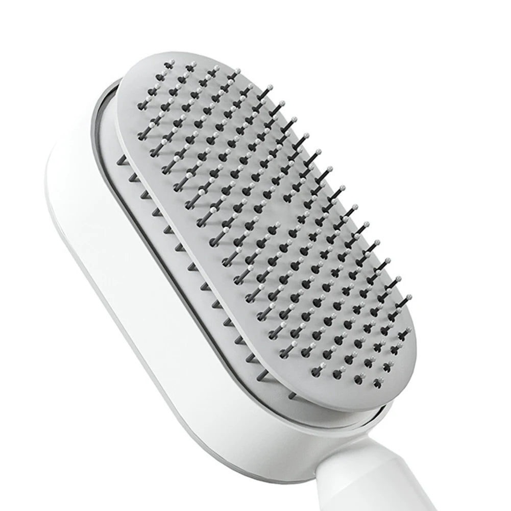 New Hair Brush One-Key Self Cleaning Detangling Scalp Air Cushion Combs Anti-static Scalp Massage for Women Grooming Tool