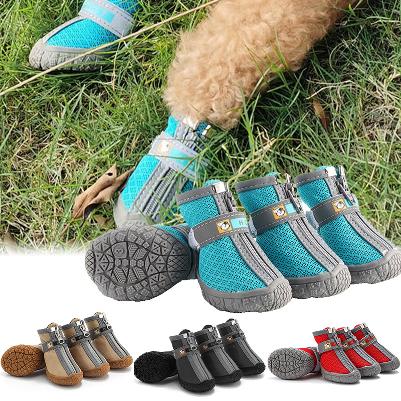 Dog Shoes Non-Slip Soles Thick Plush Protection Paw Pet Shoes Warm For Dog Non-Slip Dog Shoes xqmg