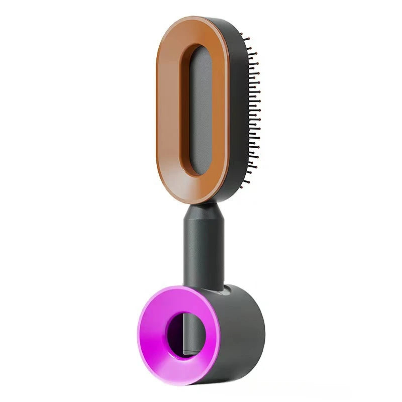 Self Cleaning Hairbrush Women Hair Brush One-key Cleaning Hair Loss Airbag Scalp Massage Comb Anti-Static Hairbrush