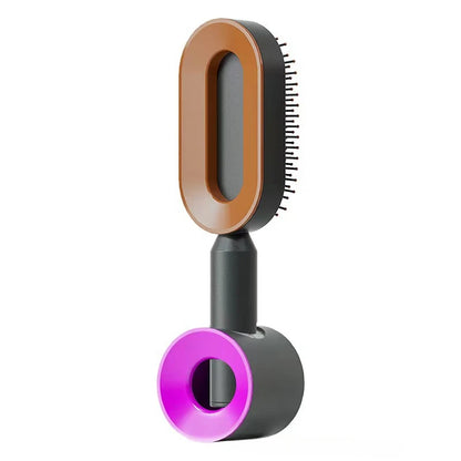 Self Cleaning Hairbrush Women Hair Brush One-key Cleaning Hair Loss Airbag Scalp Massage Comb Anti-Static Hairbrush