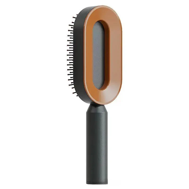 Self Cleaning Hairbrush Women Hair Brush One-key Cleaning Hair Loss Airbag Scalp Massage Comb Anti-Static Hairbrush