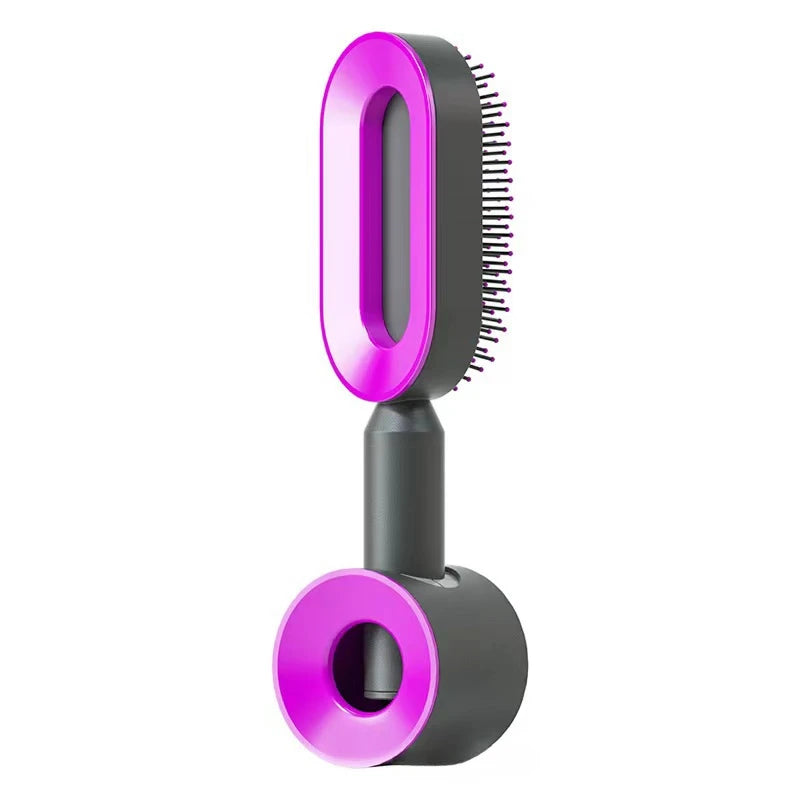 Self Cleaning Hairbrush Women Hair Brush One-key Cleaning Hair Loss Airbag Scalp Massage Comb Anti-Static Hairbrush