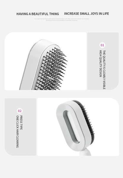 Self Cleaning Hair Brush Massage Home Hair Comb Anti-Static Hairbrush 3D Air Cushion Hair Brushes Hairdressing Styling Hair Tool