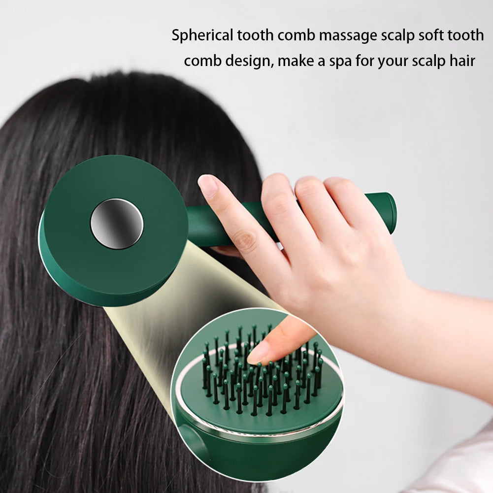 New Hair Brush One-Key Self Cleaning Detangling Scalp Air Cushion Combs Anti-static Scalp Massage for Women Grooming Tool