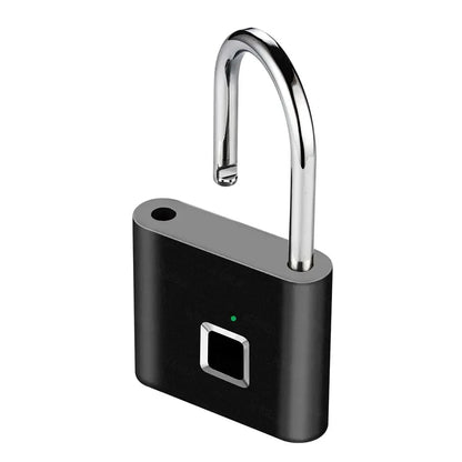 HEE RAK Keyless USB Charging Fingerprint Lock Smart Padlock Waterproof Door Lock 0.2sec Unlock Portable Anti-theft Padlock Zinc