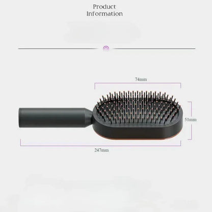 Massage Comb Hair Brush Self Cleaning Hair Brush For Women One-key Quick Hair Comb 3D Air Cushion Hair Styling Tools Combs