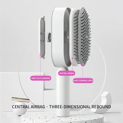 Self Cleaning Hair Brush Massage Home Hair Comb Anti-Static Hairbrush 3D Air Cushion Hair Brushes Hairdressing Styling Hair Tool