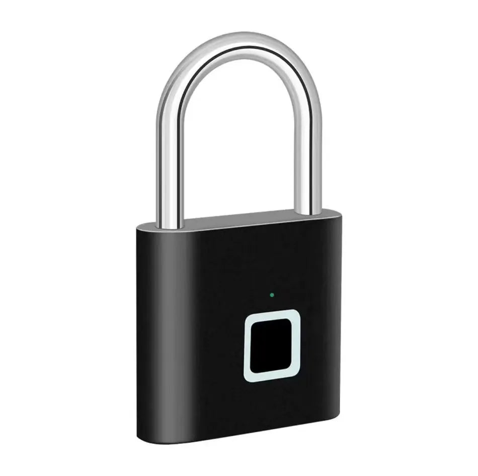 HEE RAK Keyless USB Charging Fingerprint Lock Smart Padlock Waterproof Door Lock 0.2sec Unlock Portable Anti-theft Padlock Zinc