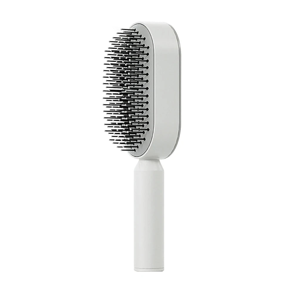 New Hair Brush One-Key Self Cleaning Detangling Scalp Air Cushion Combs Anti-static Scalp Massage for Women Grooming Tool